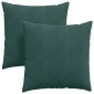 vidaXL Μαξιλάρι Καναπέ 2 pcs Σκούρο Πράσινο 80 x 80 cm