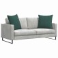vidaXL Μαξιλάρι Καναπέ 2 pcs Σκούρο Πράσινο 80 x 80 cm