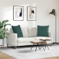 vidaXL Μαξιλάρι Καναπέ 2 pcs Σκούρο Πράσινο 80 x 80 cm