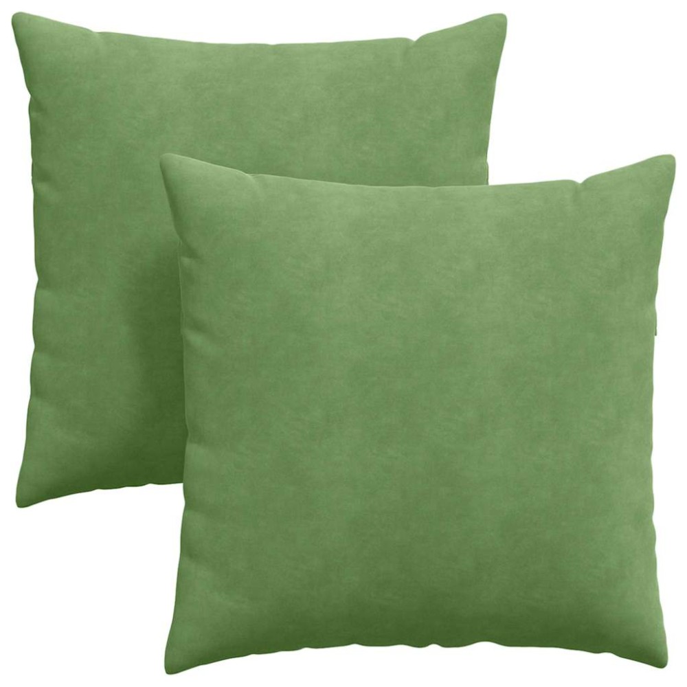 vidaXL Μαξιλάρι Καναπέ 2 pcs Ανοιχτό πράσινο 80 x 80 cm