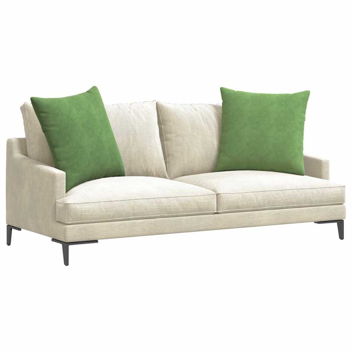 vidaXL Μαξιλάρι Καναπέ 2 pcs Ανοιχτό πράσινο 80 x 80 cm