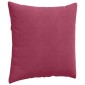 vidaXL Μαξιλάρι Καναπέ 2 pcs Κόκκινο 80 x 80 cm Υφασμάτινο Κορντουρά