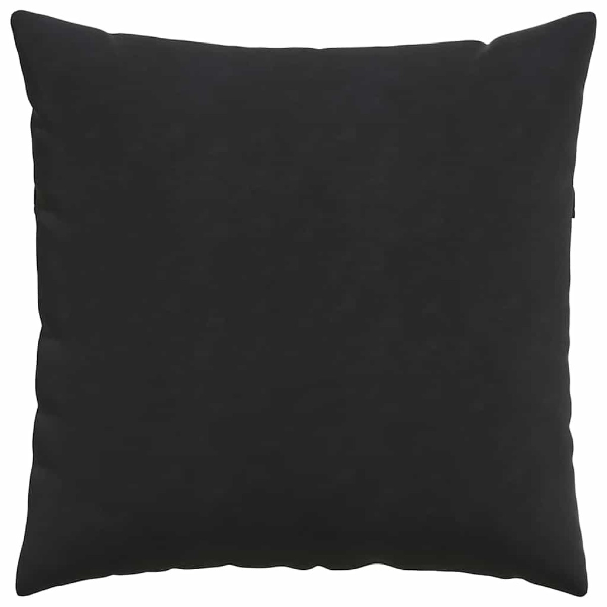 vidaXL Μαξιλάρι Καναπέ 2 pcs Μαύρο 80 x 80 cm Υφασμάτινο Κορντουρά
