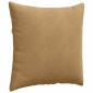 vidaXL Μαξιλάρι Καναπέ 2 pcs Καφέ 80 x 80 cm Υφασμάτινο Κορντουρά