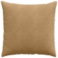 vidaXL Μαξιλάρι Καναπέ 2 pcs Καφέ 80 x 80 cm Υφασμάτινο Κορντουρά