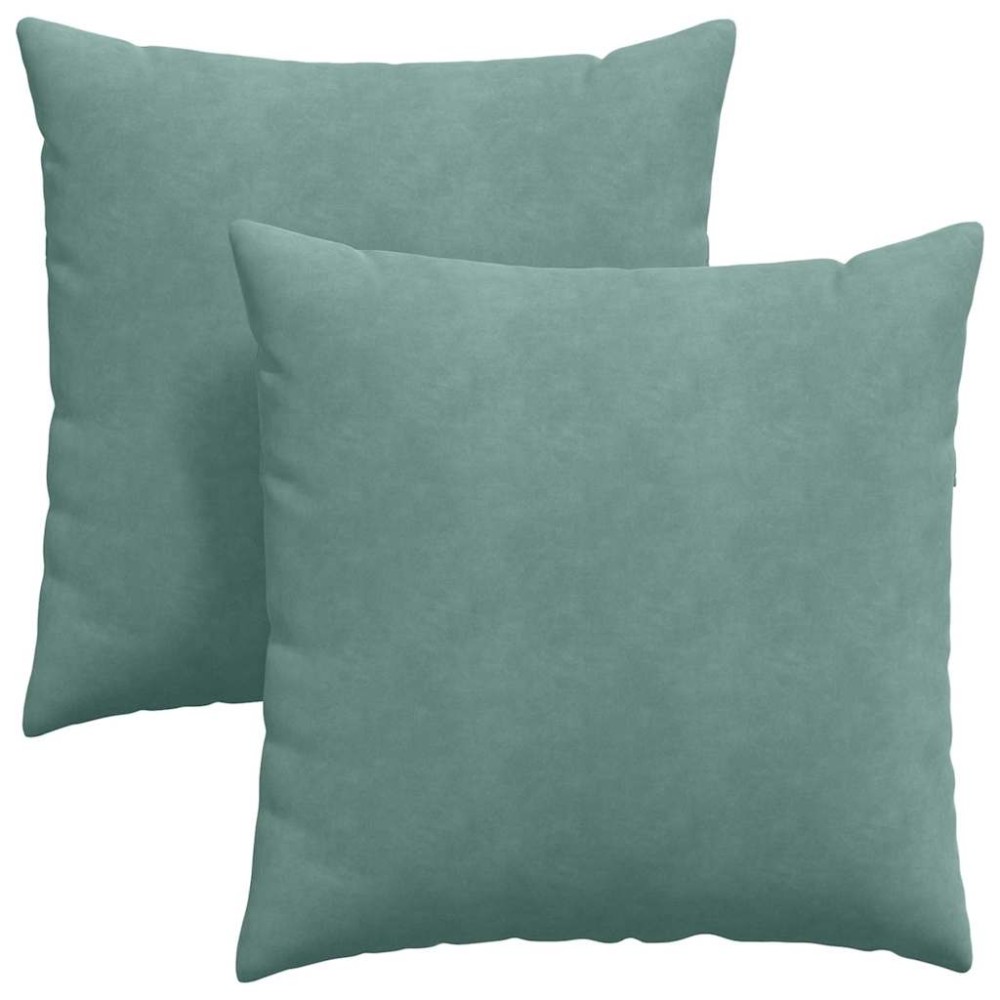 vidaXL Μαξιλάρι Καναπέ 2 pcs Θαλασσί 80 x 80 cm Υφασμάτινο Κορντουρά