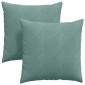 vidaXL Μαξιλάρι Καναπέ 2 pcs Θαλασσί 80 x 80 cm Υφασμάτινο Κορντουρά