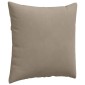 vidaXL Μαξιλάρι Καναπέ 2 pcs Taupe 80 x 80 cm ύφασμα