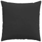 vidaXL Μαξιλάρι Καναπέ 2 pcs Μαύρο 80 x 80 cm ύφασμα