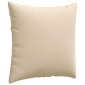 vidaXL Μαξιλάρι Καναπέ 2 pcs Κρεμ 80 x 80 cm ύφασμα