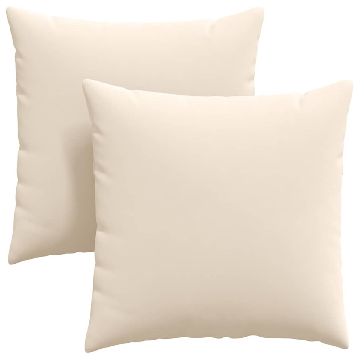 vidaXL Μαξιλάρι Καναπέ 2 pcs Μπεζ 80 x 80 cm ύφασμα