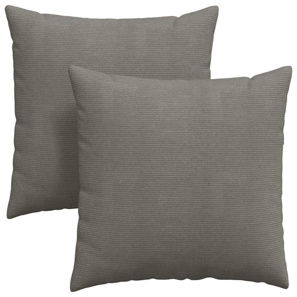 vidaXL Μαξιλάρι Καναπέ 2 pcs Ανοιχτό γκρι 80 x 80 cm