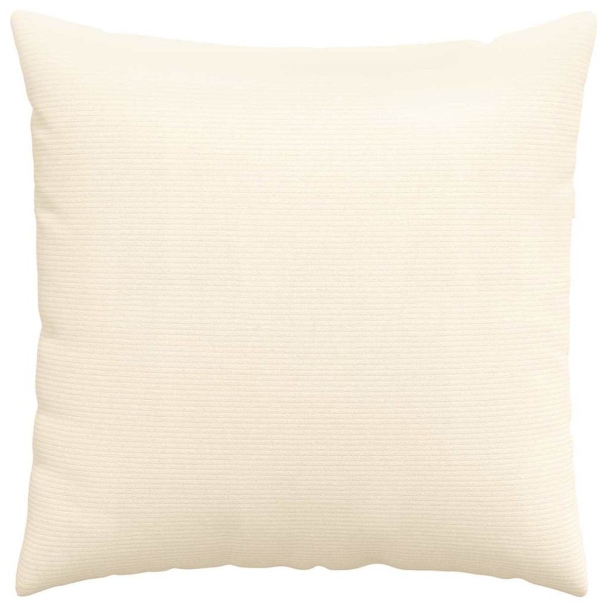 vidaXL Μαξιλάρι Καναπέ 2 pcs Κρεμ 80 x 80 cm Υφασμάτινο Κορντουρά