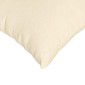 vidaXL Μαξιλάρι Καναπέ 2 pcs Κρεμ 80 x 80 cm Υφασμάτινο Κορντουρά