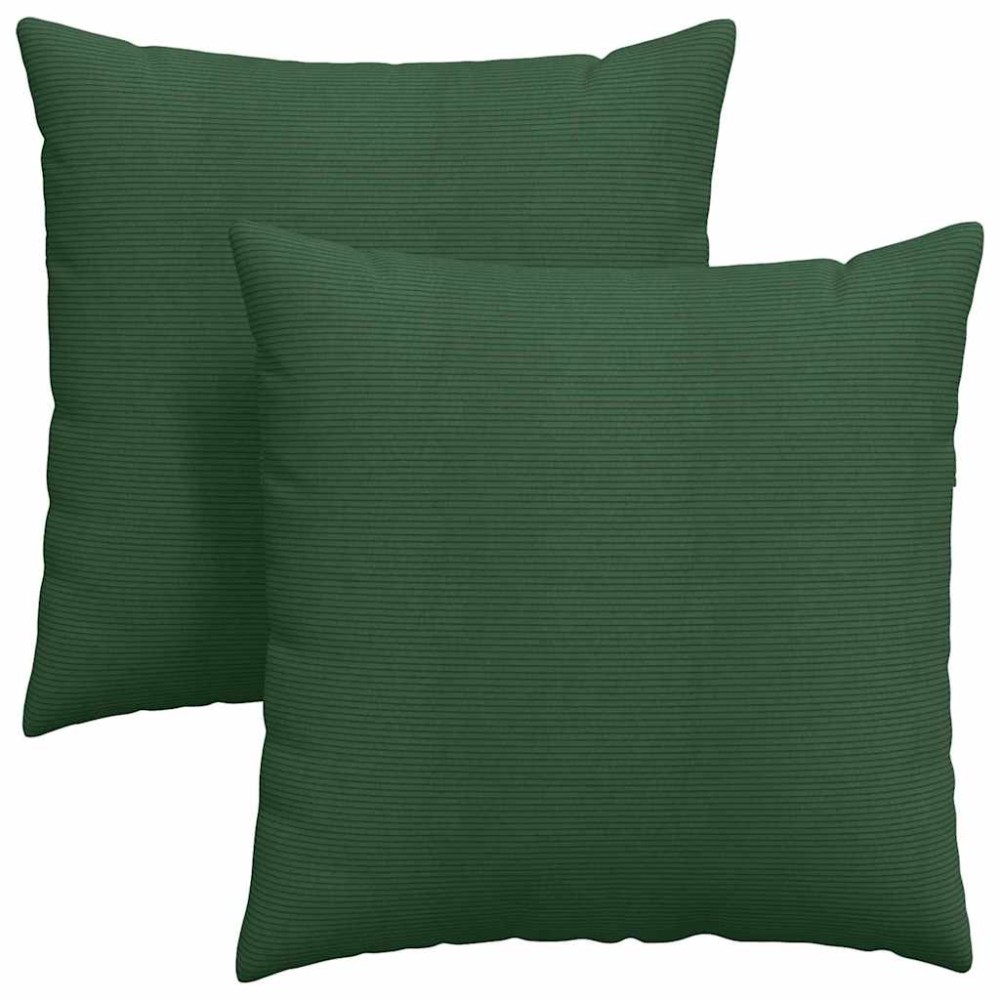 vidaXL Μαξιλάρι Καναπέ 2 pcs Σκούρο Πράσινο 80 x 80 cm