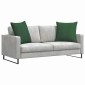 vidaXL Μαξιλάρι Καναπέ 2 pcs Σκούρο Πράσινο 80 x 80 cm
