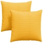 vidaXL Μαξιλάρι Καναπέ 2 pcs Απαλό Κίτρινο 80 x 80 cm