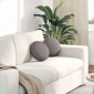 vidaXL Μαξιλάρια καθισμάτων 2 τμχ. ύφασμα Taupe Ø30 x 13 εκ