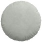 vidaXL Μαξιλάρια καθισμάτων 2 pcs Ανοιχτό γκρι Ø 40 x 13 εκ. Βελούδο