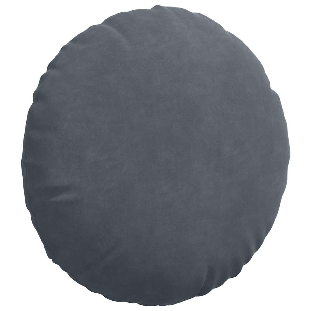 vidaXL Μαξιλάρια καθισμάτων 2 pcs Σκούρο Γκρι Ø 40 x 13 εκ. Βελούδο