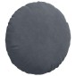 vidaXL Μαξιλάρια καθισμάτων 2 pcs Σκούρο Γκρι Ø 40 x 13 εκ. Βελούδο