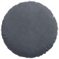 vidaXL Μαξιλάρια καθισμάτων 2 pcs Σκούρο Γκρι Ø 40 x 13 εκ. Βελούδο