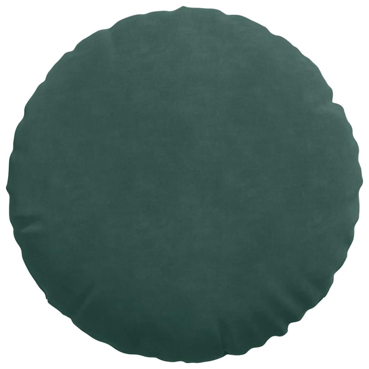 vidaXL Μαξιλάρια καθισμάτων 2 pcs Σκούρο Πράσινο Ø 40 x 13 εκ. Βελούδο