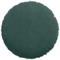 vidaXL Μαξιλάρια καθισμάτων 2 pcs Σκούρο Πράσινο Ø 40 x 13 εκ. Βελούδο