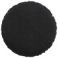 vidaXL Μαξιλάρια καθισμάτων 2 pcs Μαύρο Ø 40 x 13 εκ. Βελούδο