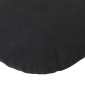 vidaXL Μαξιλάρια καθισμάτων 2 pcs Μαύρο Ø 40 x 13 εκ. Βελούδο