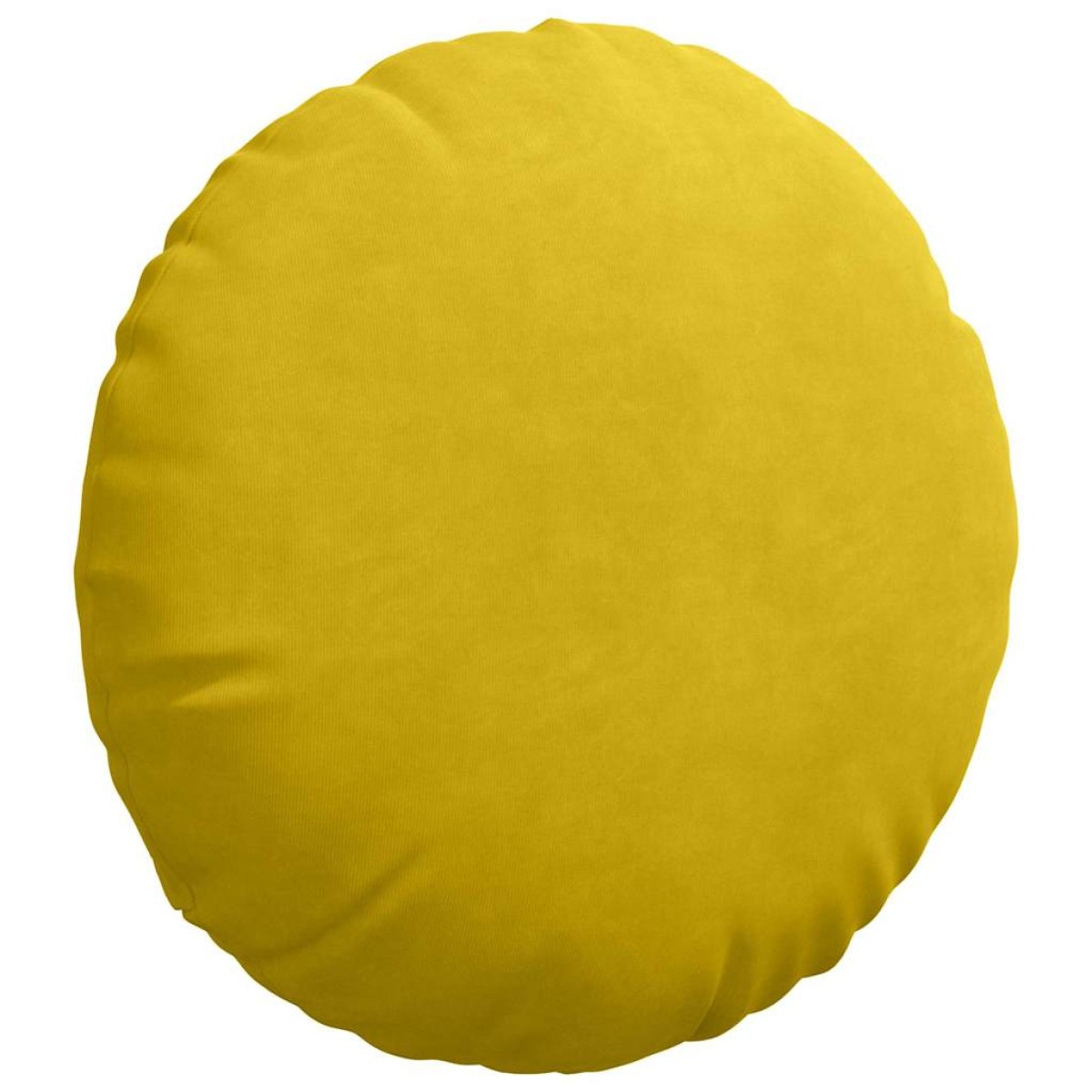vidaXL Μαξιλάρια καθισμάτων 2 pcs Κίτρινο Ø 40 x 13 εκ. Βελούδο