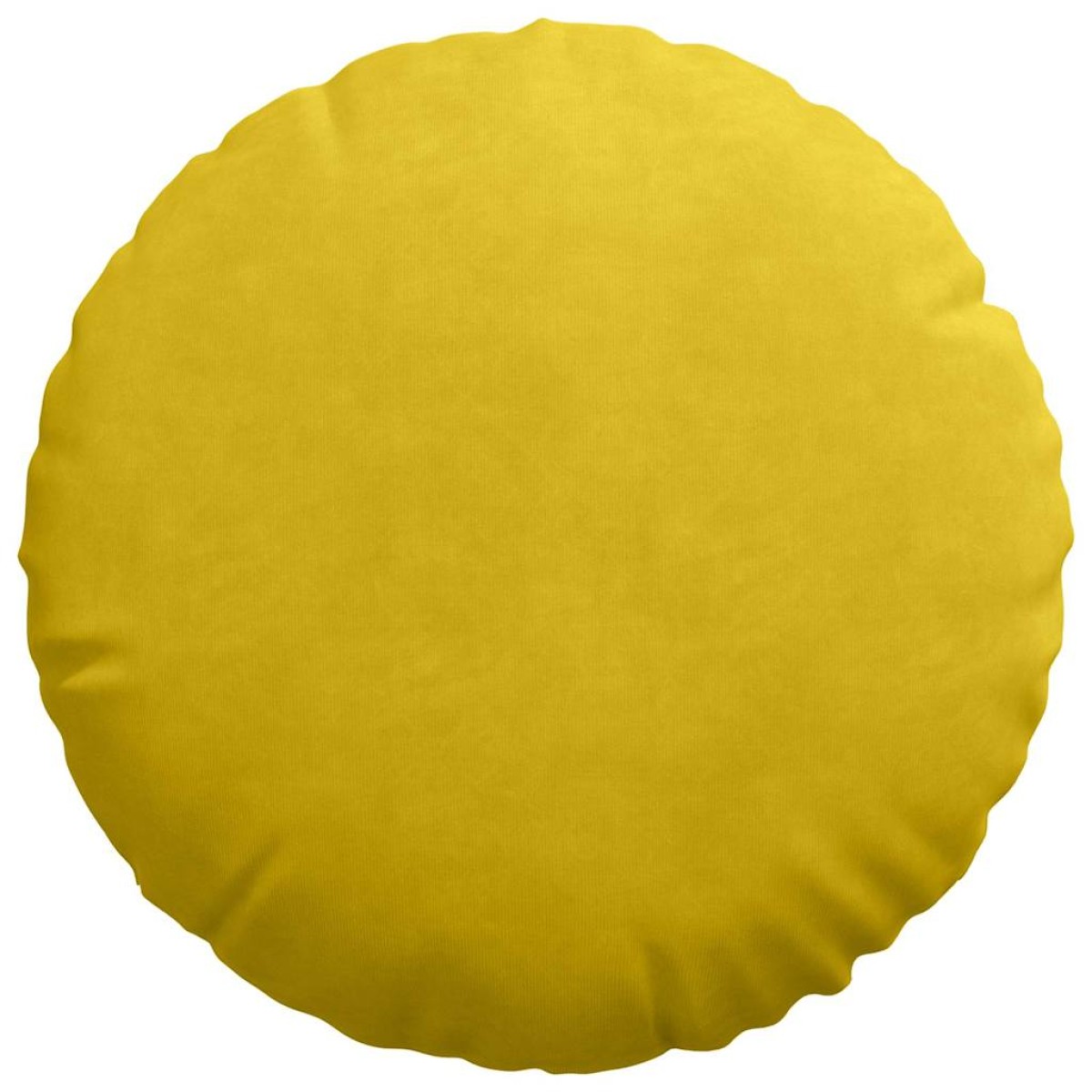 vidaXL Μαξιλάρια καθισμάτων 2 pcs Κίτρινο Ø 40 x 13 εκ. Βελούδο