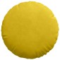 vidaXL Μαξιλάρια καθισμάτων 2 pcs Κίτρινο Ø 40 x 13 εκ. Βελούδο