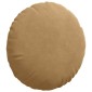 vidaXL Μαξιλάρια καθισμάτων 2 pcs Καφέ Ø 40 x 13 εκ. Βελούδο