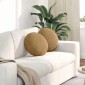 vidaXL Μαξιλάρια καθισμάτων 2 pcs Καφέ Ø 40 x 13 εκ. Βελούδο
