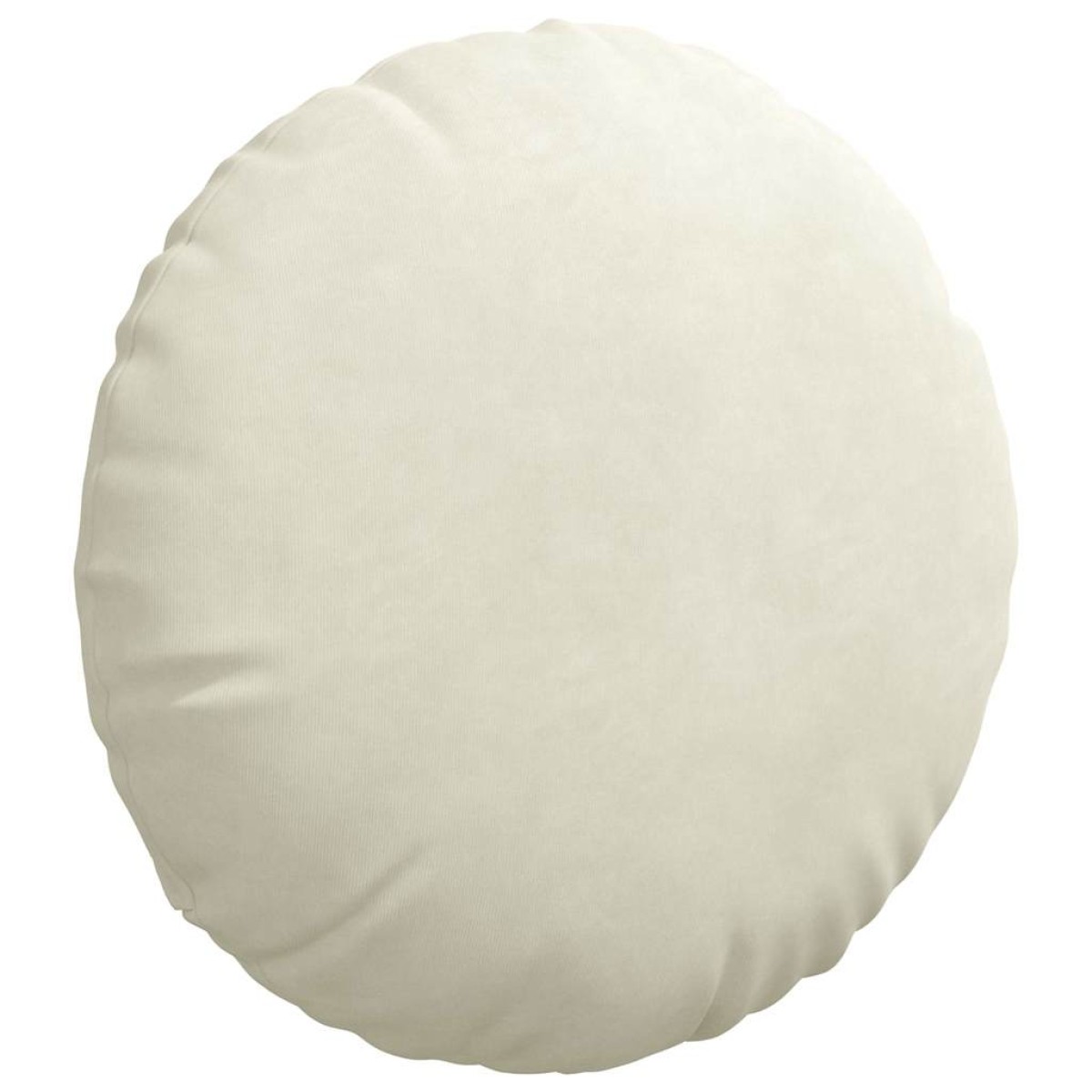 vidaXL Μαξιλάρια καθισμάτων 2 pcs Κρεμ Ø 40 x 13 εκ. Βελούδο