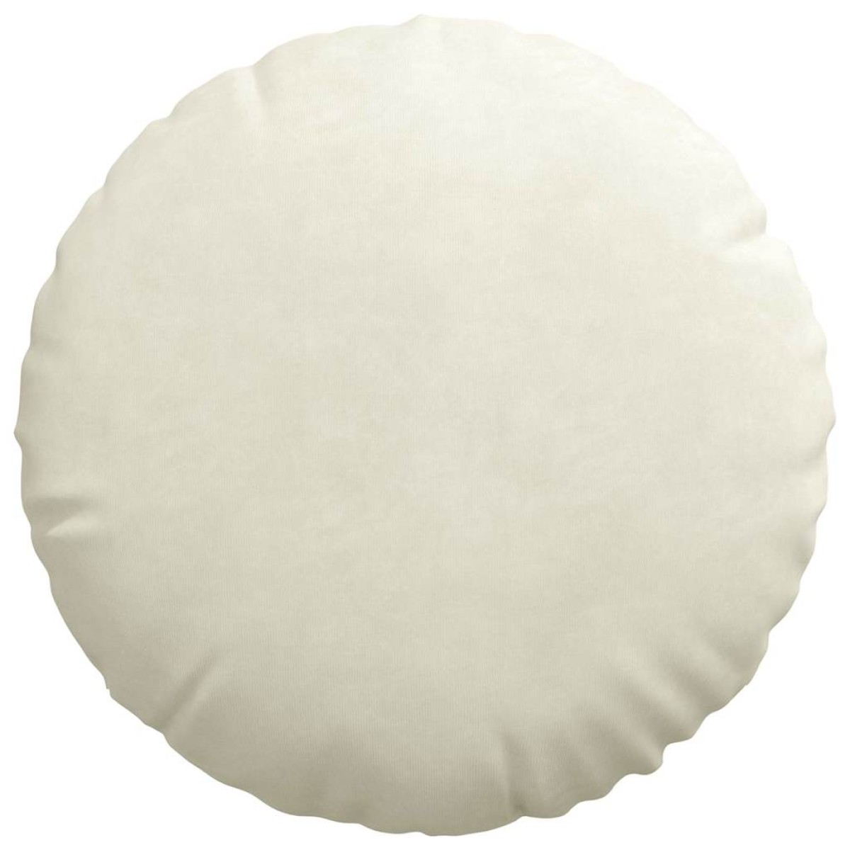 vidaXL Μαξιλάρια καθισμάτων 2 pcs Κρεμ Ø 40 x 13 εκ. Βελούδο