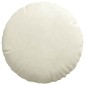 vidaXL Μαξιλάρια καθισμάτων 2 pcs Κρεμ Ø 40 x 13 εκ. Βελούδο