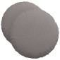 vidaXL Μαξιλάρια καθισμάτων 2 τμχ. ύφασμα Taupe Ø50 x 19 εκ