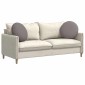 vidaXL Μαξιλάρια καθισμάτων 2 τμχ. ύφασμα Taupe Ø50 x 19 εκ