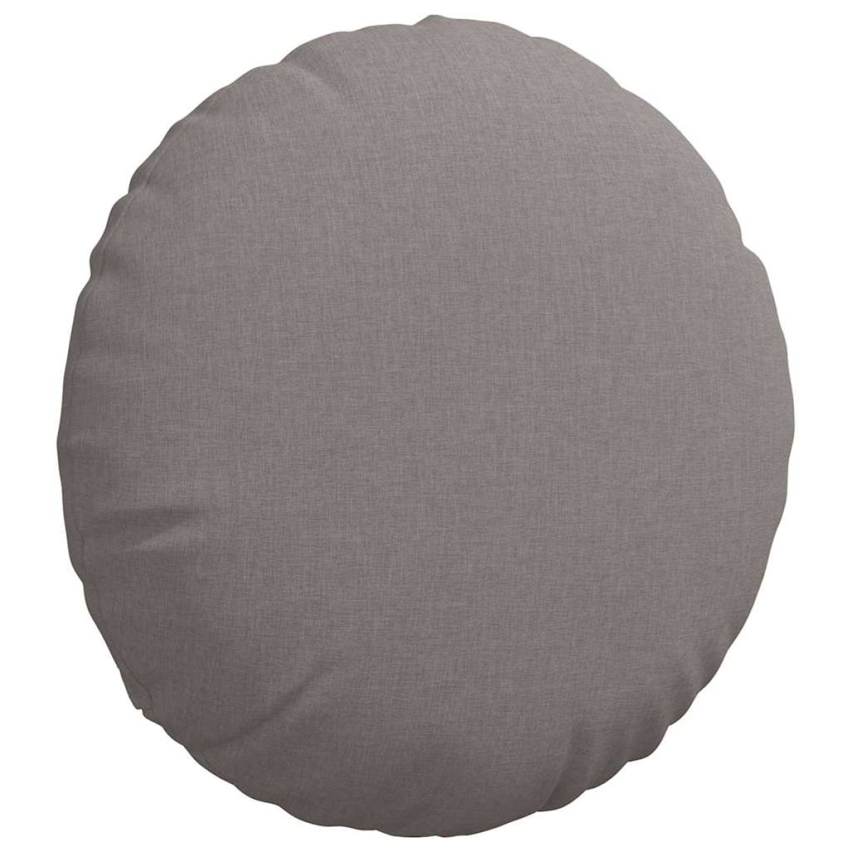 vidaXL Μαξιλάρια καθισμάτων 2 τμχ. ύφασμα Taupe Ø50 x 19 εκ