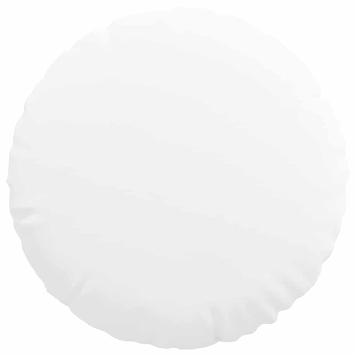 vidaXL Μαξιλάρια καθισμάτων 2 τμχ. ύφασμα Λευκό Ø60 x 21 εκ