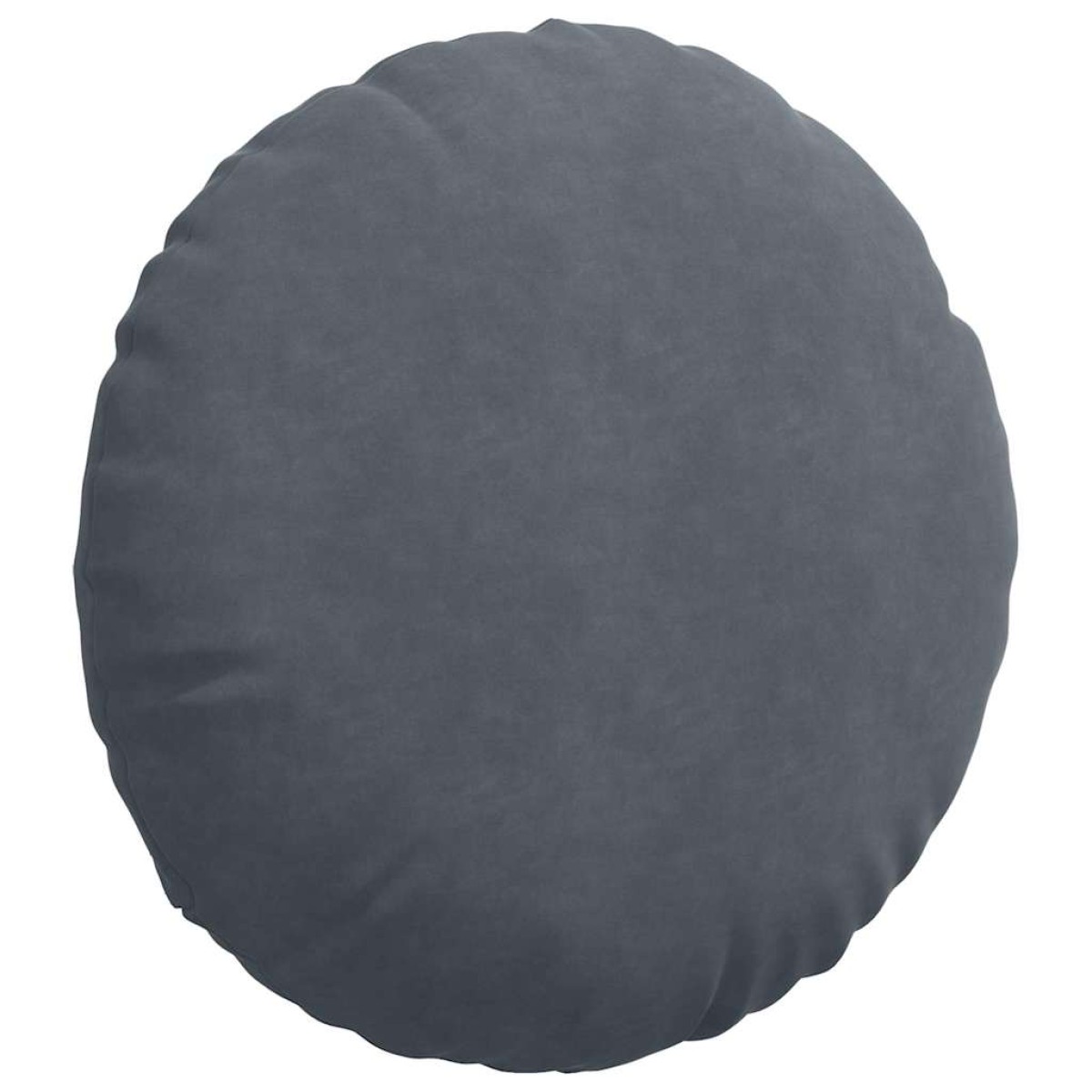 vidaXL Μαξιλάρια καθισμάτων 2 pcs Σκούρο Γκρι Ø 40 x 13 εκ. Βελούδο