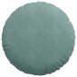 vidaXL Μαξιλάρια καθισμάτων 2 pcs Θαλασσί Ø 40 x 13 εκ. Βελούδο