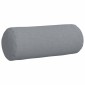 vidaXL Μαξιλάρια Στήριγμα 2 pcs Ανοιχτό γκρι Ø 15 x 40 εκ ύφασμα