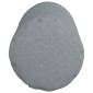 vidaXL Μαξιλάρια Στήριγμα 2 pcs Ανοιχτό γκρι Ø 15 x 40 εκ ύφασμα