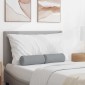 vidaXL Μαξιλάρια Στήριγμα 2 pcs Ανοιχτό γκρι Ø 15 x 40 εκ ύφασμα