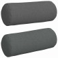 vidaXL Μαξιλάρια Στήριγμα 2 pcs Σκούρο Γκρι Ø 15 x 40 εκ ύφασμα
