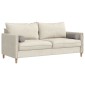 vidaXL Μαξιλάρια Στήριγμα 2 pcs Taupe Ø 15 x 40 εκ ύφασμα