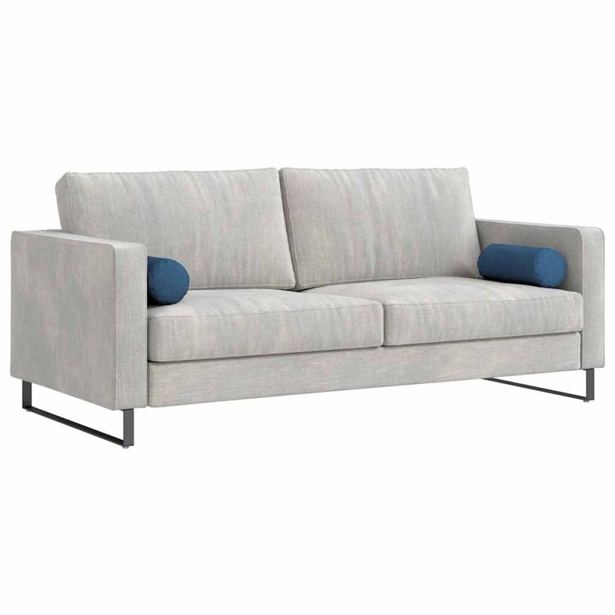 vidaXL Μαξιλάρια Στήριγμα 2 pcs Μπλε Ø 15 x 40 εκ ύφασμα